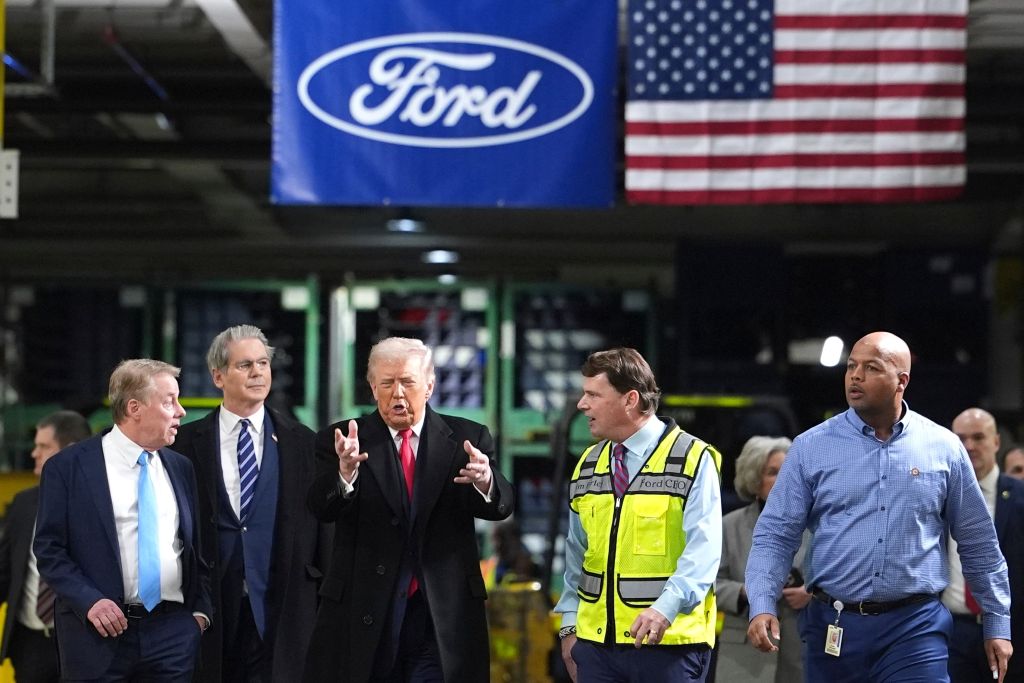 Trump Visits Ford Plant, Defends Tariffs